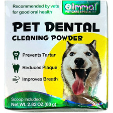 Pet Dental Cleaning Powder for Dogs, Prevents Tarter, Reduces Plaque - EX 01/27