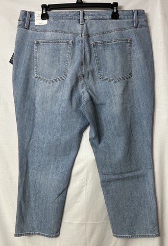 NWT Talbots Modern Ankle Length Straight Leg High Rise Womens Jeans Size 18WP - 第 9/10 張圖片