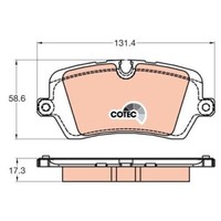 Trw GDB2029 BremsbeläGe BremsklöTze Hinten FüR Land Rover Range Rover Iv