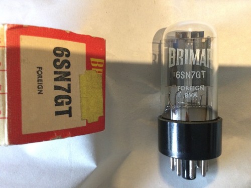 Brimar Foreign 6SN7GT Valve Tube NOS Boxed Tested (K101)