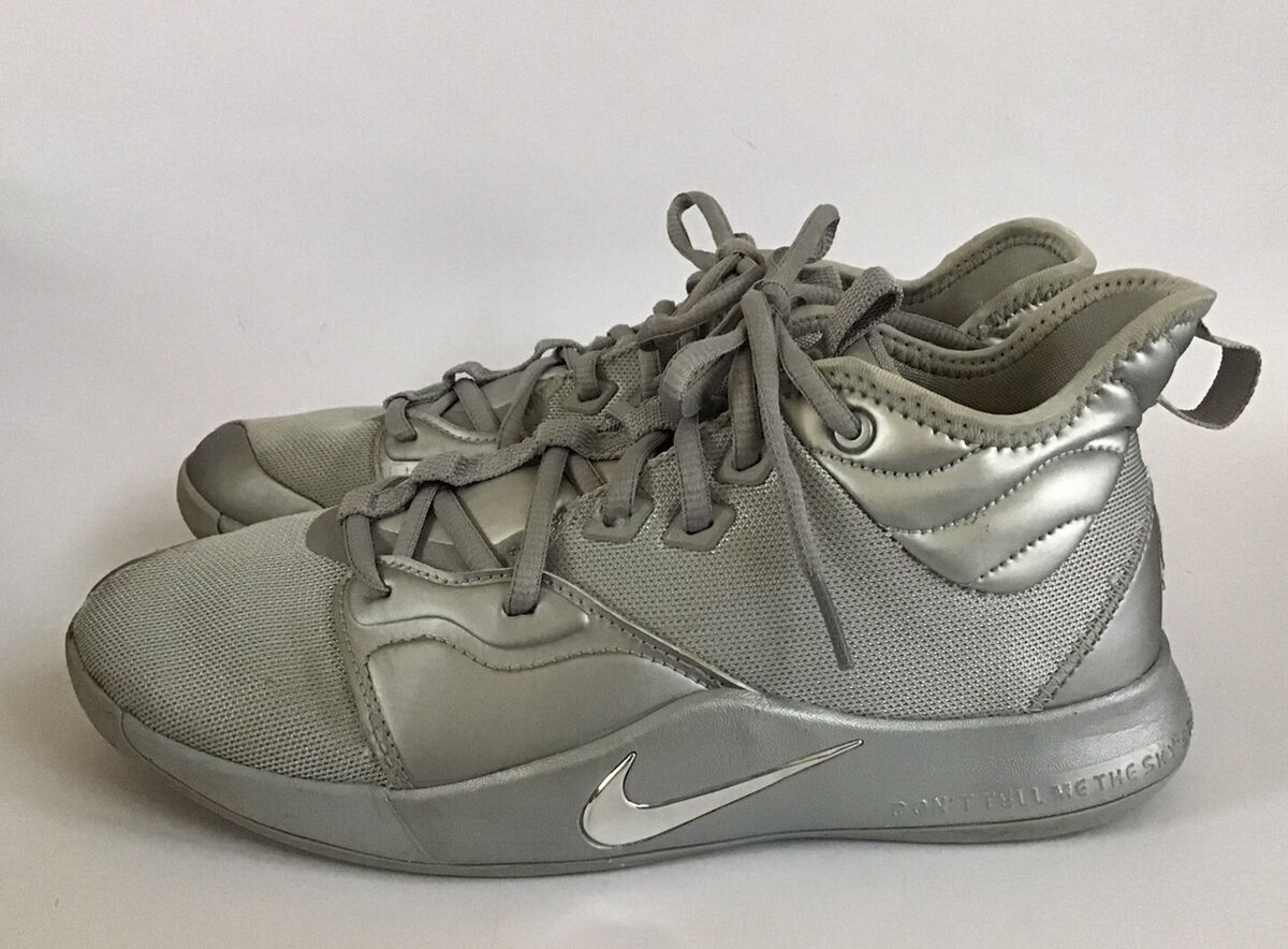 Nike Paul George Silver NASA PG 3 50th CI8973-001 Size 7 Y Nike Paul George Silver NASA PG 3 50th CI8973-001 Size 7 Y