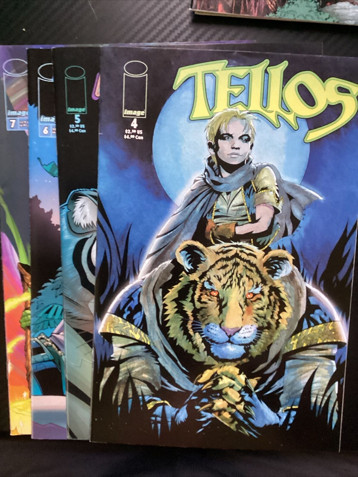 Tellos #4C Variant Cover Image ,5,6,7, VG