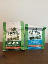 Greenies Petite Natural Dental Care Dog Treats, 2 Bags No Box