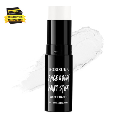 White Face & Body Paint Stick Washable Water-Based Face Paint Makeup Stick for H