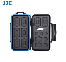 JJC MC-STM23 Memory Card Holder case fits 8 SD, 8 MSD, 2 SIM, 2 Micro SIM etc.