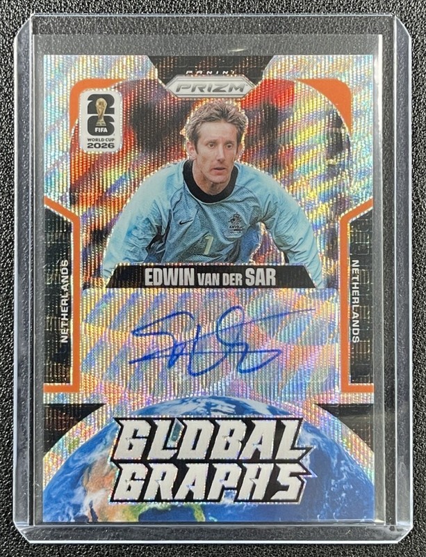 EDWIN VAN DER SAR 2026 PANINI PRIZM WORLD CUP #GG-EVS GLOBAL GRAPHS WAVE AUTO