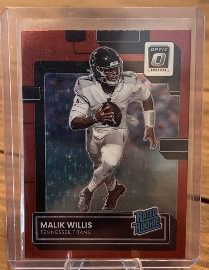 2022 Donruss Optic Malik Willis Red Stars Prizm #203 SSP Rookie Miami Dolphins!
