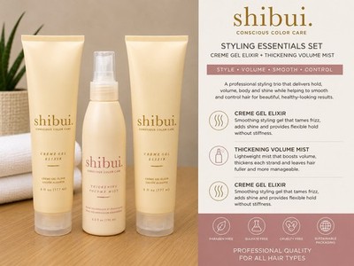 Shibui Creme Gel Elixir & Thickening Volume Mist Hair Styling Set Lot of 3