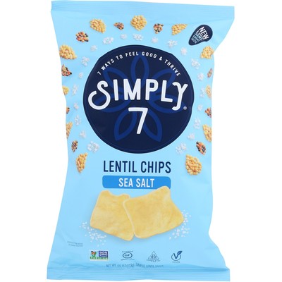 Simply 7 Lentil Chips Sea Salt 4 Oz