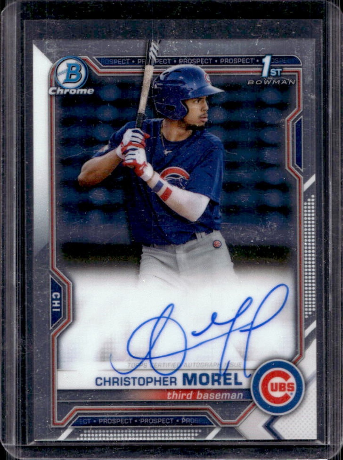 2021 Bowman Chrome Christopher Morel Auto 1st Prospect #CPA-CMO Cubs