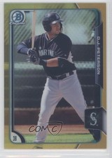2015 Bowman Chrome Prospects Gold Refractor 43/50 DJ Peterson #BCP160 g0n