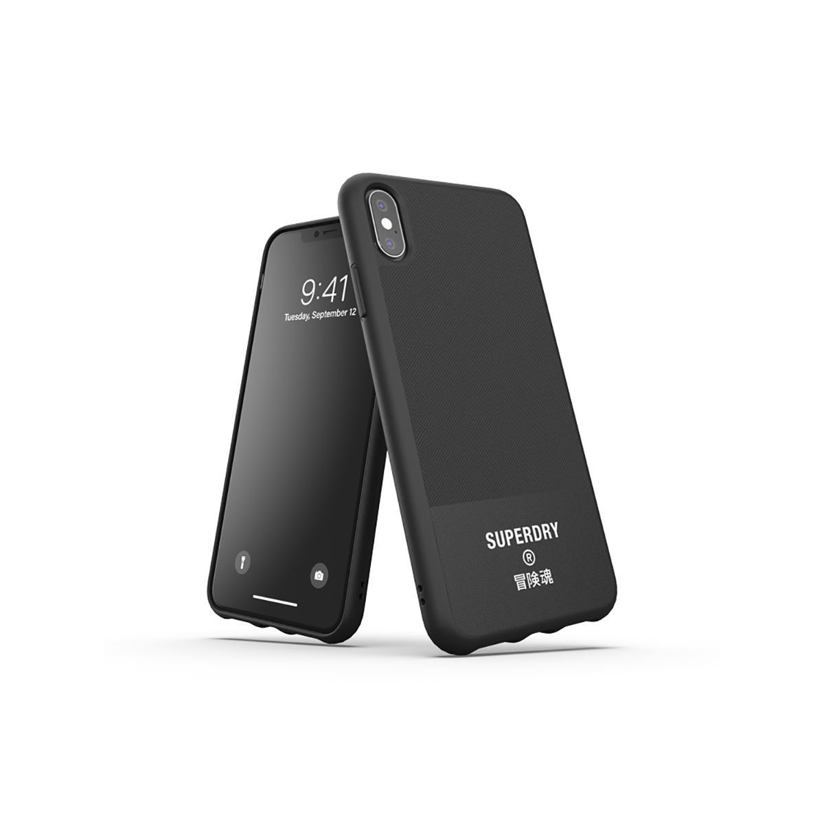 Coque iPhone XS Max Superdry Canvas noir haute finition - 3