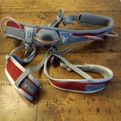 Wild Country Haul Loop Climbing Harness Size Large Gray Red Rock Trad Sport B1
