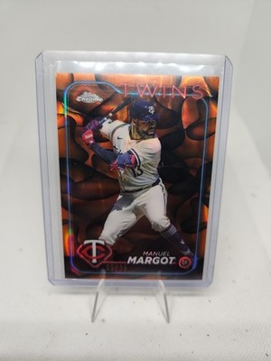 2024 Topps Chrome Update Manuel Margot #USC168 Orange/Black Lava Lamp SSP 05/15