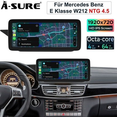 12.3'' 2K Android 15 Autoradio Carplay HiFi BT Navi Für Mercedes Benz W212 NTG4.5