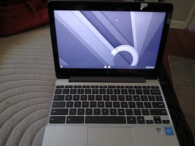 HP Chromebook 11.6in Intel Celeron Chrome OS Built-in Webcam Black/Silver