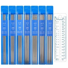 36 Pcs Double Pointed Knitting Needles Set 7 Sizes 7.9 Inch Long Straight Nee...