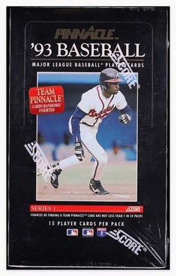 1993   Score Pinnacle Series 1 Baseball Factory Sealed Hobby Box 36 Packs