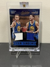 16-17 Panini Absolute - Team Tandem Materials Stephen Curry, Klay Thompson /149