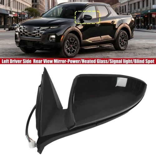 Driver Left Side Mirror Blind Spot 87610CW030 For Hyundai Santa Cruz Tucson