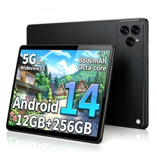 10.1  Inch GMS Certified Android 14 Tablet 12GB RAM 256GB ROM 1920 1200 HD