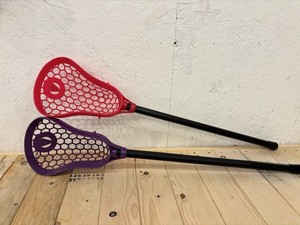 Vintage STX Beginner Lacrosse Sticks Set of 2 Full Plastic Head 29.5 Inches Long