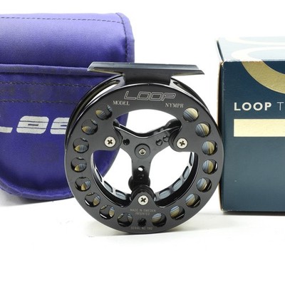 Loop Model ''Nymph'' Fly Fishing Reel. Made in Sweden. W/ Box & Case.