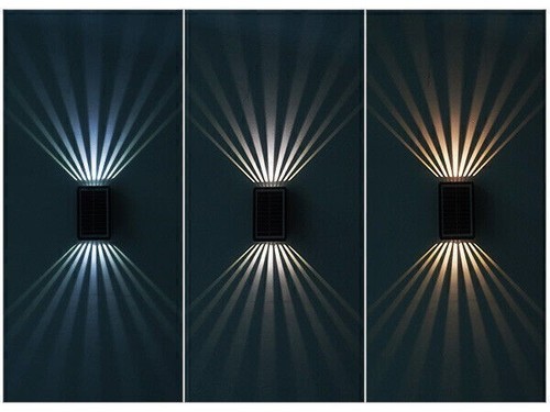 2-8x RGB/CCT LED luces solares lámpara de valla lámparas de pared lámpara de jardín lámpara de exterior - Imagen 3 de 19