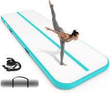 Inflatable Gymnastics Mat 13ft 4 inch Thickness Gymnastic Mats w/ Electric Pump