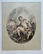 George William THORNLEY (1857 - 1935) - [Venus in the Toilet and Love]. 1881.