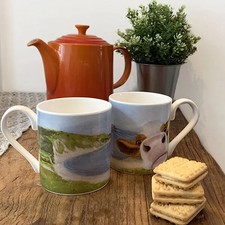 Lucy's Farm Moo Selfie at Lulworth Cove II Cow Regular Mug