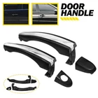 2PCS Front Door Handle Exterior Fit 2006-2011 Hyundai 3.8L Azera Primed Plastic