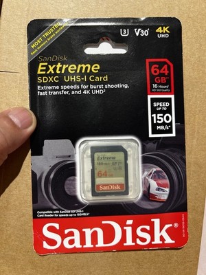 64GB SanDiskExtremeSDXC UHS-I Card