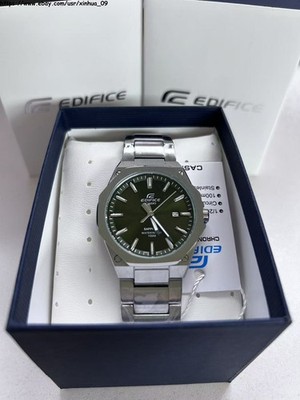Casio Edifice EFR-S108D-1AVUEF Men's Green Dial Sports Watch Stainless Steel