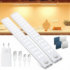 LED Unterbauleuchte mit Bewegungsmelder Lichtleiste USB Küche Schrank Nachtlamp