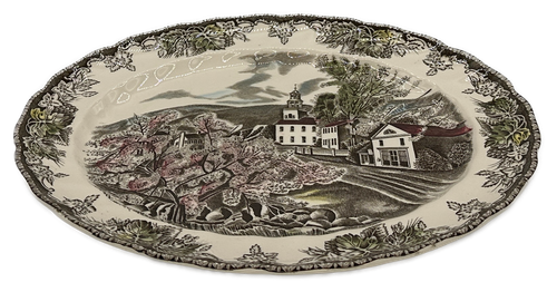Johnson Brothers Friendly Village Platter Oval Serving 11" Village Green England - Picture 1 of 3