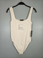 NWT FOREVER 21 Size Small S/M Medium Women's White Tank Top Bodysuit