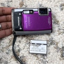 Olympus Stylus Tough-6020 14.0 MP Waterproof Digital Camera UNTESTED w/ Battery