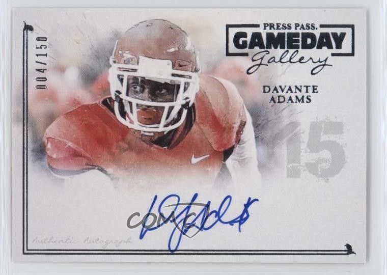 Davante Adams 2014 Press Pass Gameday Gallery Silver 4/150 #GG-DA2 Auto v9t 