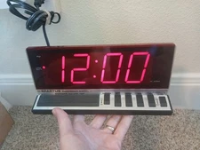 Spartus Direct Reed Red LED Panel Alarm Clock