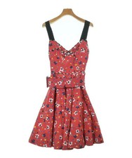 Marc Jacobs Women's Red White Navy Dress XS Allover Print Stylish