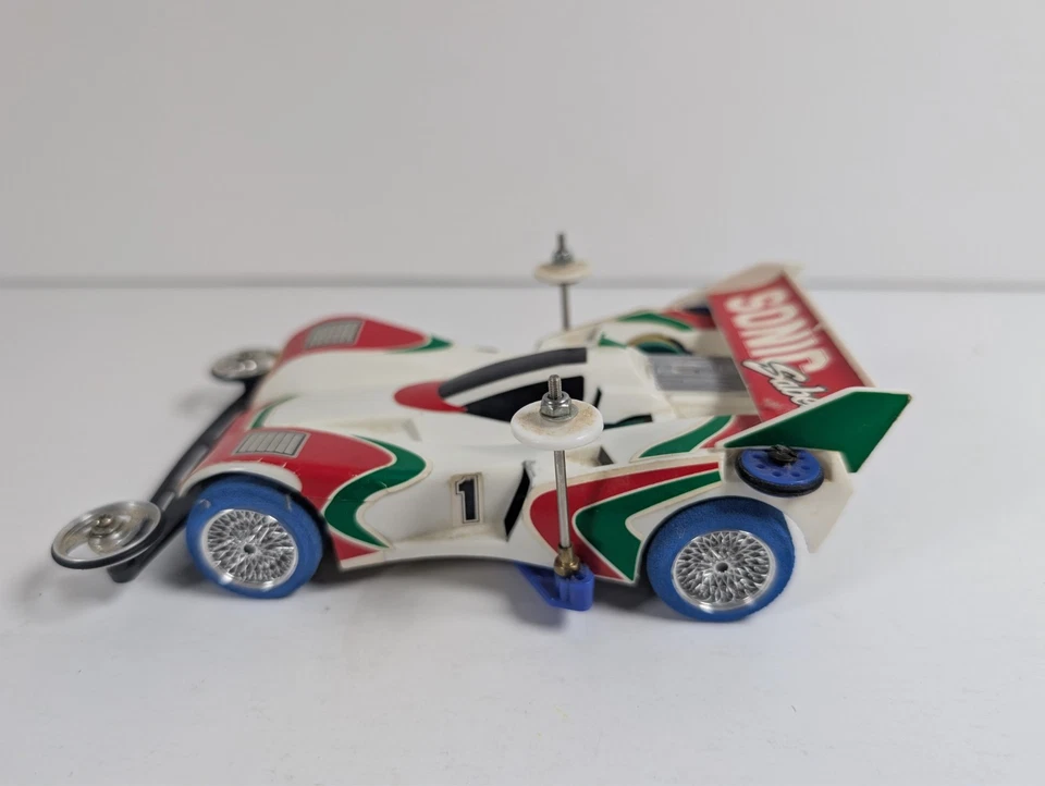 Kit Coche Sable Sónico TAMIYA 1:32 con Caja Construida, Probado y Funcionando - Buen Estado Foto 2 de 4