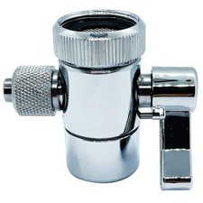 Kitchen Sink Faucet Water Filter Diverter Valve for Push on 3/8 inch Tubing P...