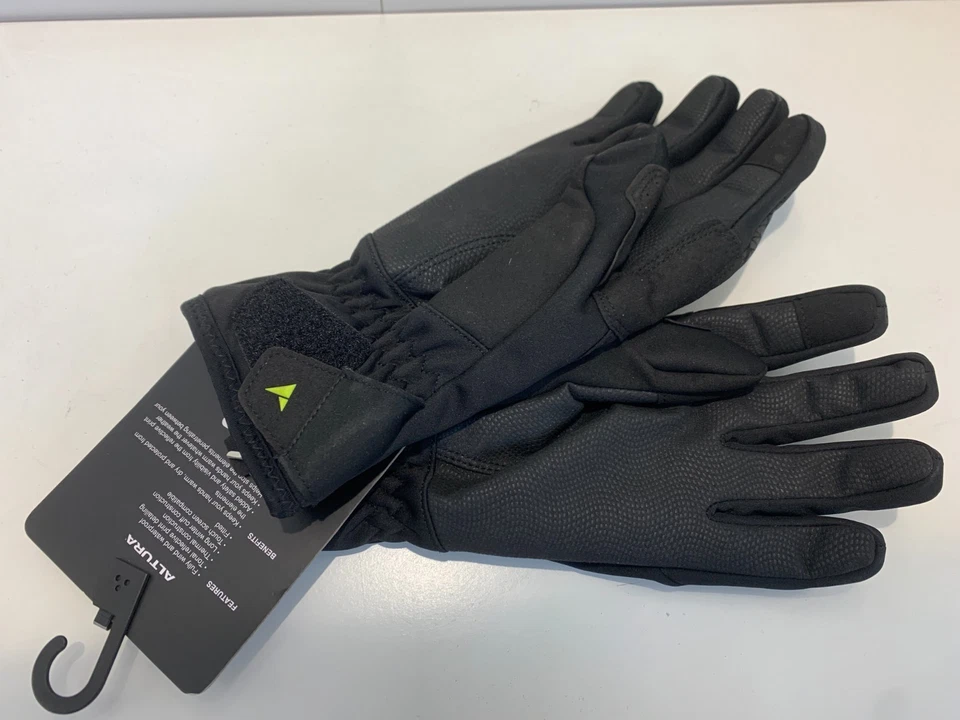 Guantes de ciclismo Altura polar a prueba de viento visión nocturna dedo completo negros reflectantes Foto 4 de 4