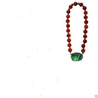 Jewelry008 A very nice Antique Estate Chinese well matched carved carnelian bead