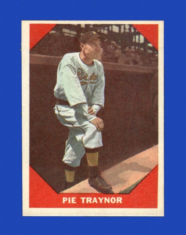 1960 Fleer Set-Break # 77 Pie Traynor NM-MT OR BETTER *GMCARDS*