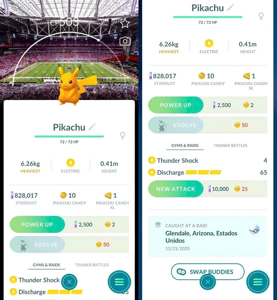 Shiny Pikachu MBL Arizona Background - Mini PTC