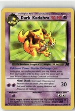 Dark Kadabra Uncommon Team Rocket 39/82 Unlimited MP on eBay