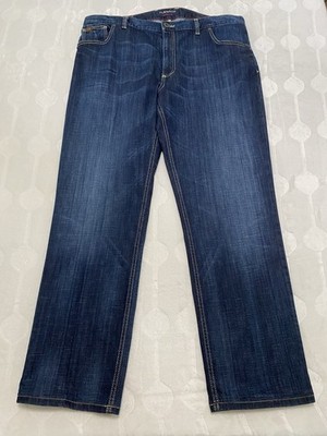 Alberto Men s Modern Fit Jeans 42x34 (40x32) Dark Wash Stretch Big And Tall