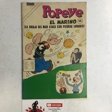 1986 SPANISH COMICS POPEYE EL MARINO #50 EDITORIAL CINCO COLOMBIA COMIC BOOK